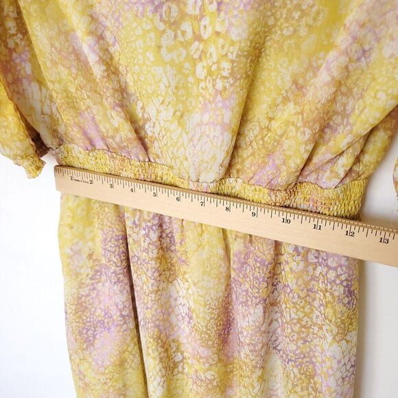 Steve Madden Women's Bb Dakota The Dreamy Mini Dress Size Large Yellow - Picture 14 of 15